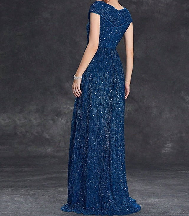 Elegant Dress the Floor Party Bride of Mother Neck V