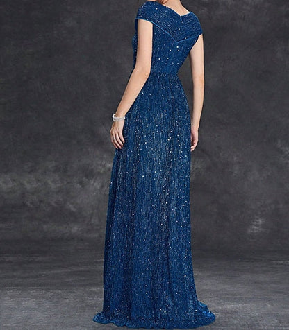 Elegant Dress the Floor Party Bride of Mother Neck V