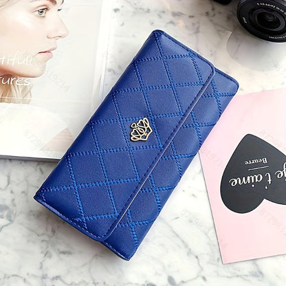 Gold Crown - Wallet Pink Emblem Women's with Quilted