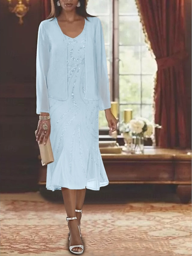 Beach Two the Mother Wedding Dress Formal Bride Mermaid of Piece