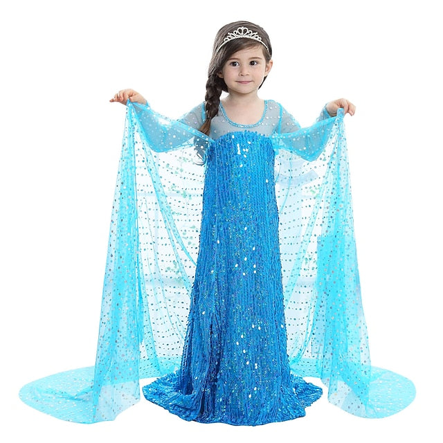 Flower Princess Movie Frozen Dress Girls' Elsa Girl