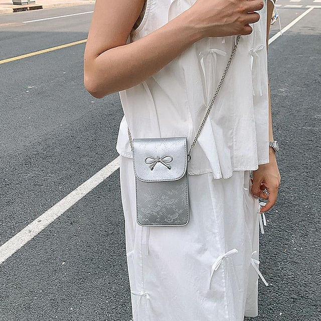 Leather Women's Phone Bag Daily PU Mobile Crossbody