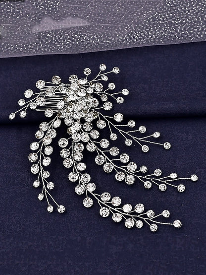 Rhinestone – Accessory Hair Bridal Elegant and Crystal Flower