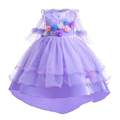 Isabela Girl Dress Encanto Madrigal Princess Fairytale Flower