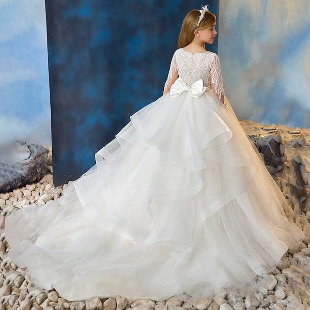 Girl Party Kids Girls' Flower Dress First Communion