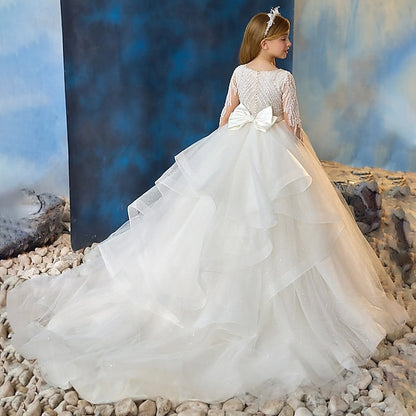 Girl Party Kids Girls' Flower Dress First Communion