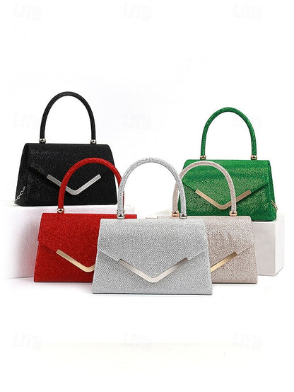 Glitter Chain Strap Bag Evening with Women's Clutch –