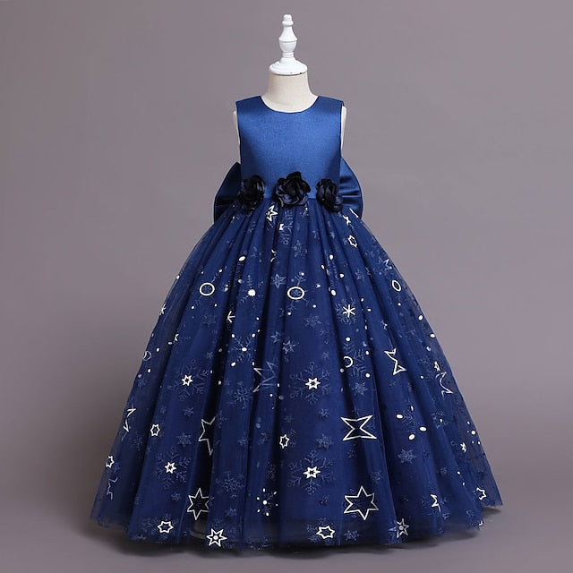 Dress Line Little Girls' Kids Wedding Party A Flower
