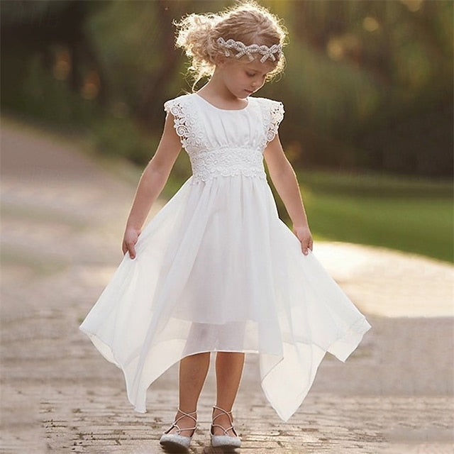 Girls' Princess Kid's Lace Girl Dress Flower