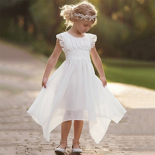 Girls' Princess Kid's Lace Girl Dress Flower