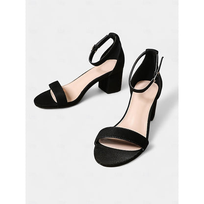 Women's Glitter Gold with Stylish Block Sandals Heel Ankle