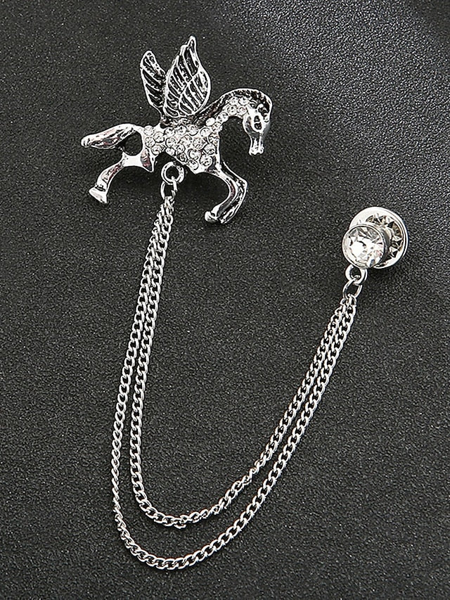 Men's with Lapel Pin Christmas Brooch Deer