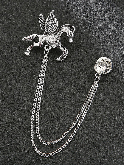 Men's with Lapel Pin Christmas Brooch Deer