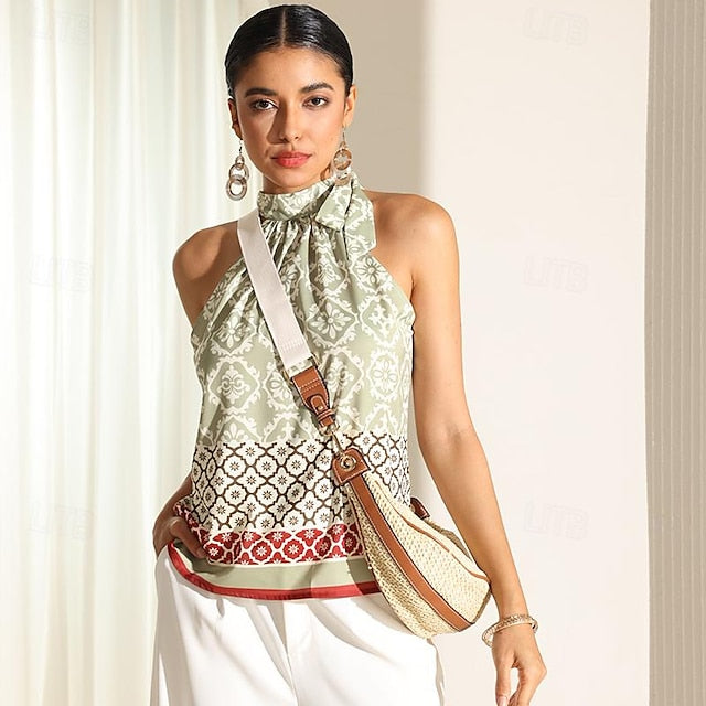 Straw Leather Women's Boho Crossbody Bag with Adjustable