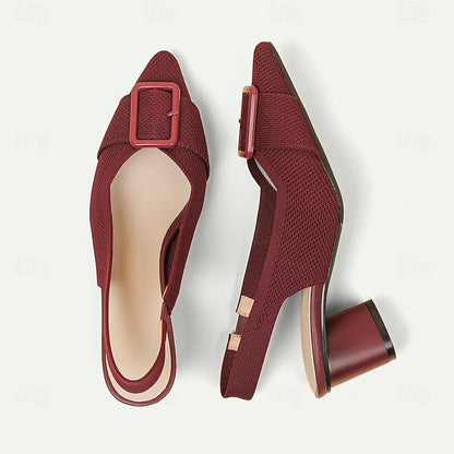 Plus Size Outdoor Flyknit Women's Shoes Heels Wedding