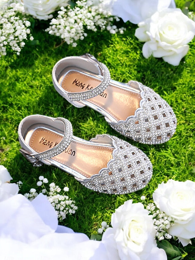 Scalloped – Sparkly Jane Rhinestone Girls' Mary Shoes
