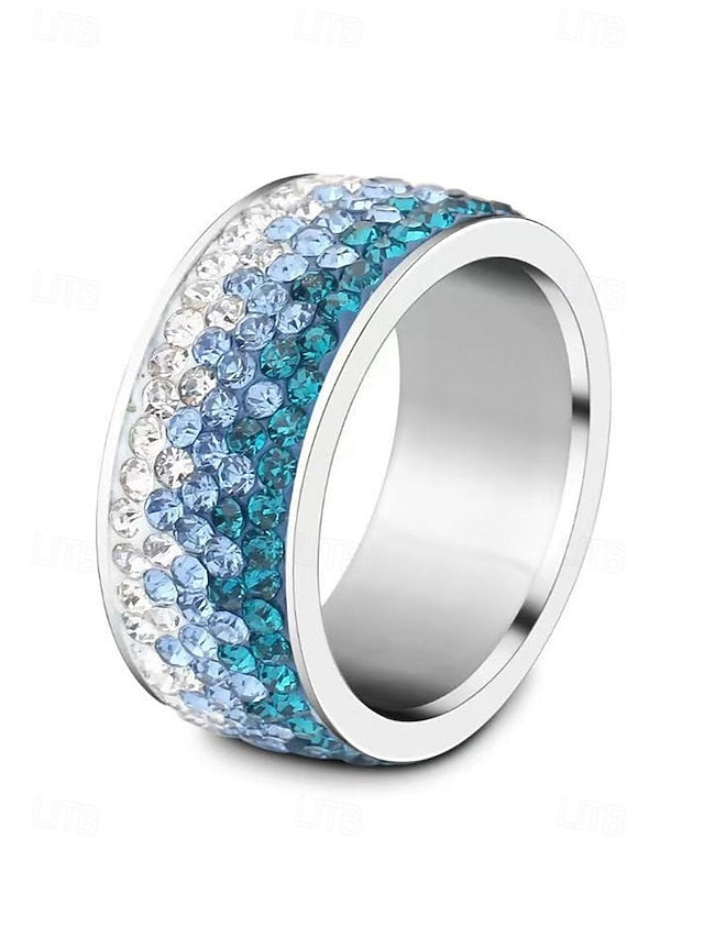 Stylish Stainless Steel Ring Men's Christmas Red –