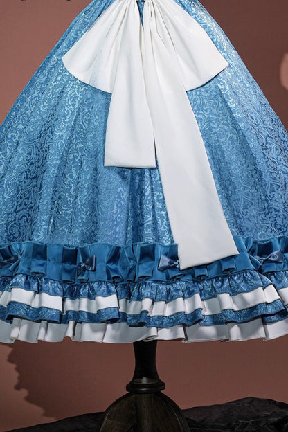 Alice in Dreams Cosplay Ruffle Cardigan Bowknot Lolita Dress Set