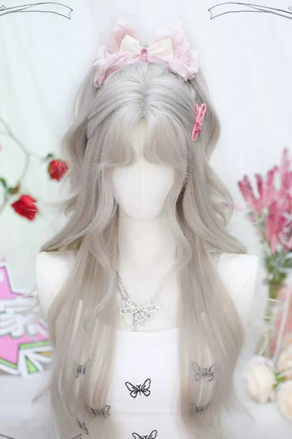Sweet Lolita Long Curly Wig in Cream with Secondary Styling