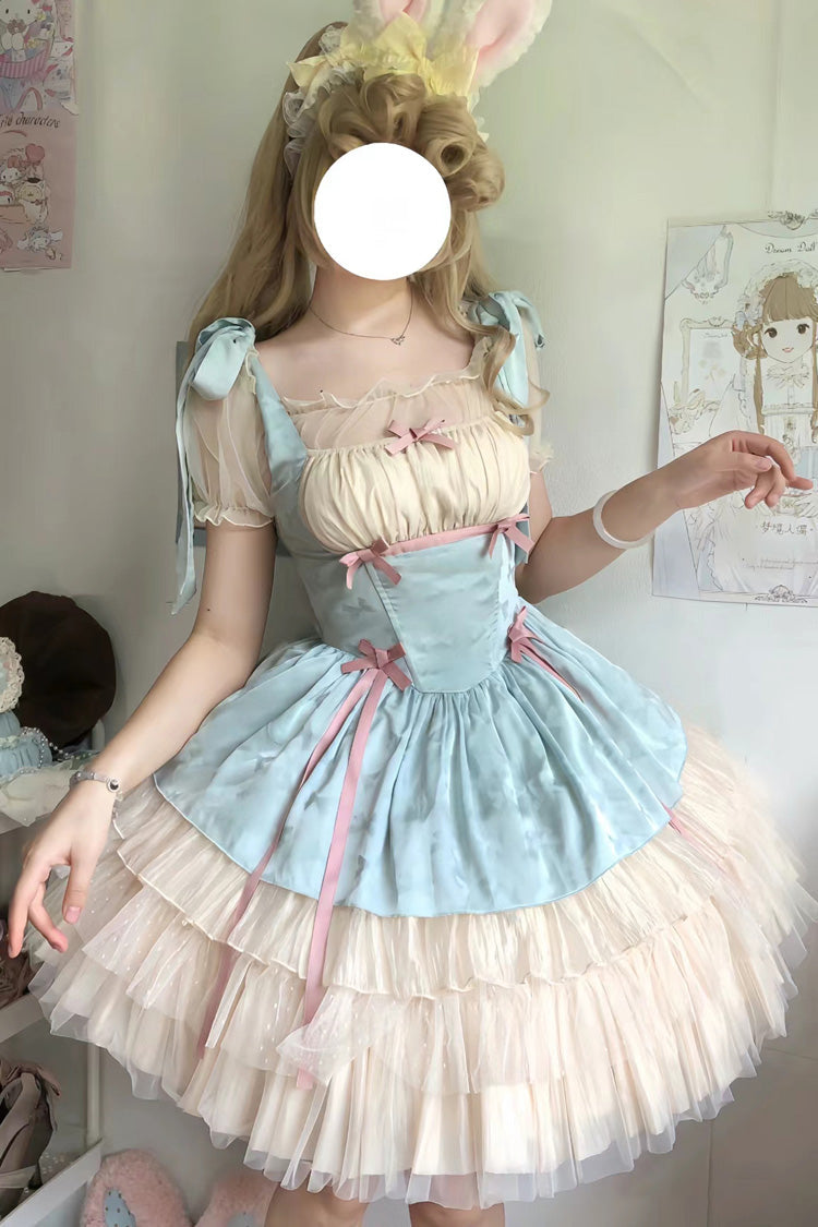 Mint Ribbon Ballet Multi-Tier Frilly Princess Lolita JSK