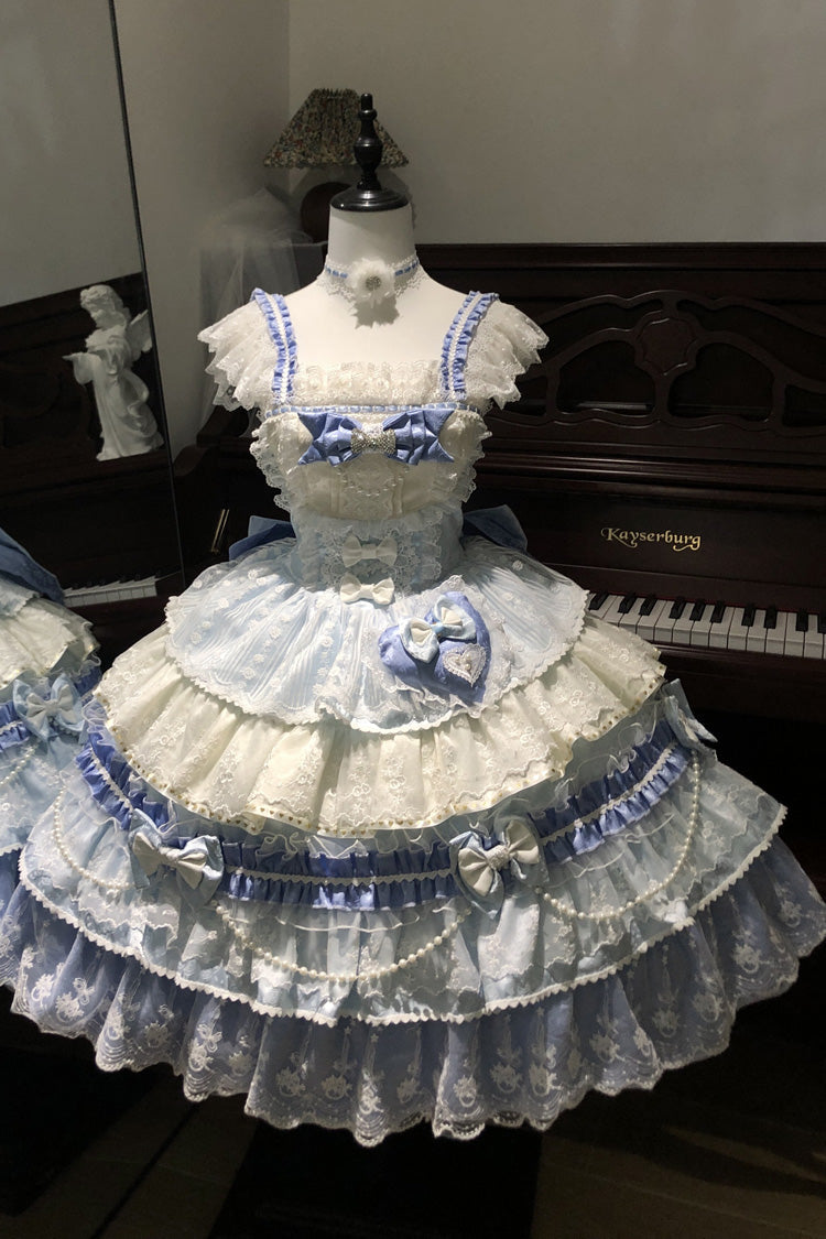 Falling Sakura Ruffle Hanayome Bow Lace Plus Size Princess JSK