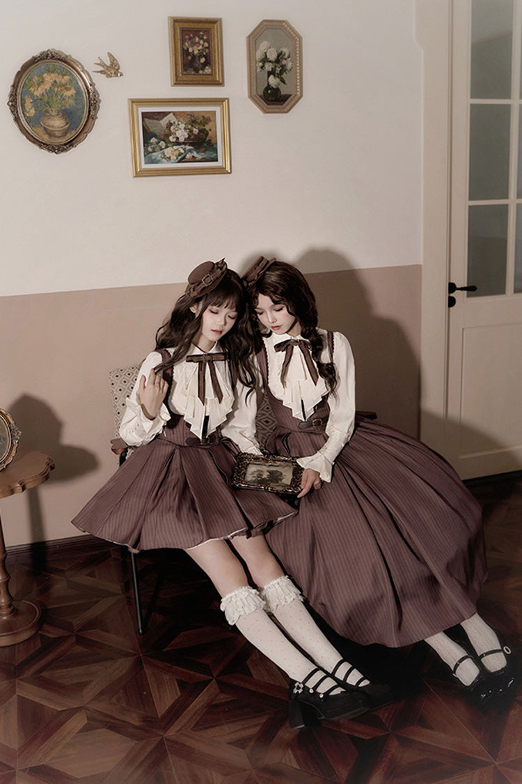 Manchester Striped Sweet Lolita Long Dress With Support