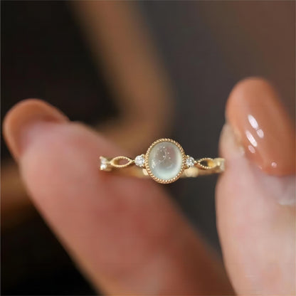 Baroque-style Opal Elegant Ring