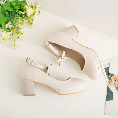 Weddings Shoes White Mary Jane for Girls' Bow - Perfect