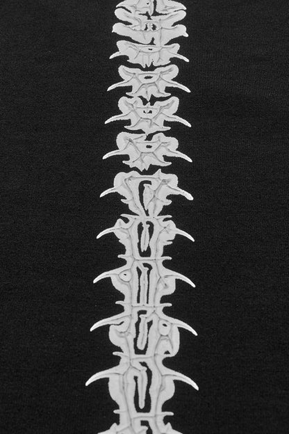 Cutout Skeleton Dress for Women - Gothic Hollow Design