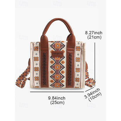 – Ethnic Bag Vintage-Inspired Women's Tote Print Boho