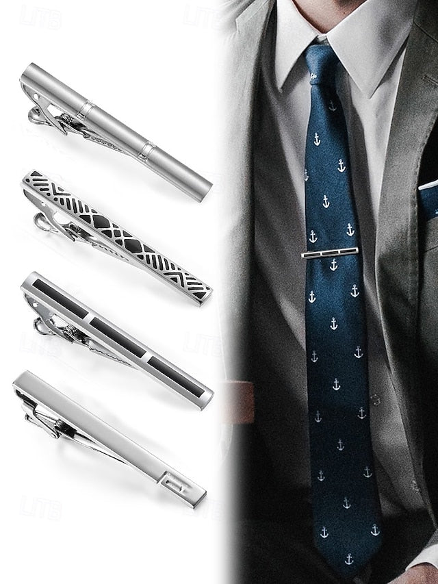 Tie - Slim Men's Metal Clip