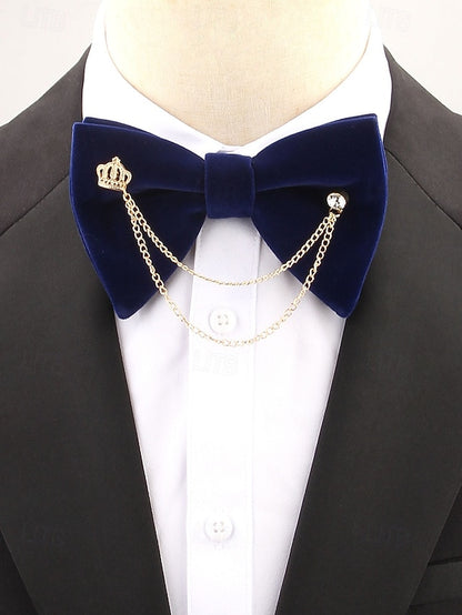 Velvet Tie Detail Chain – Crown Bow and Men's with