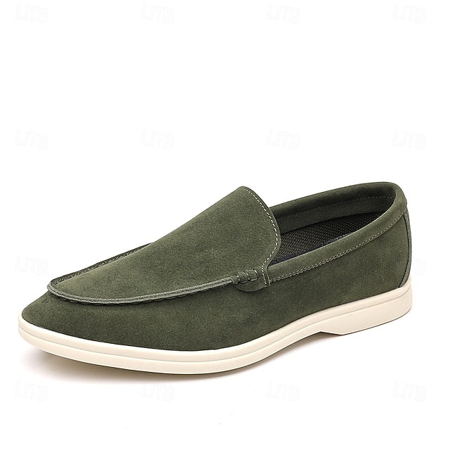 – Slip-On Loafers Blue Casual Faux Light Breathable Men's