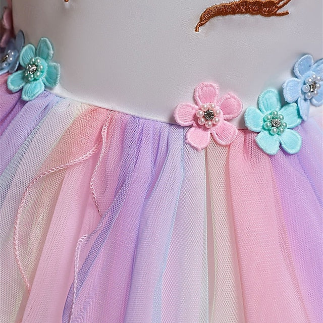 Princess Flower Dress Girl Kid's Girls'