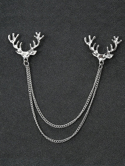 Collar Alloy Reindeer Men's Christmas – Elegant Pins