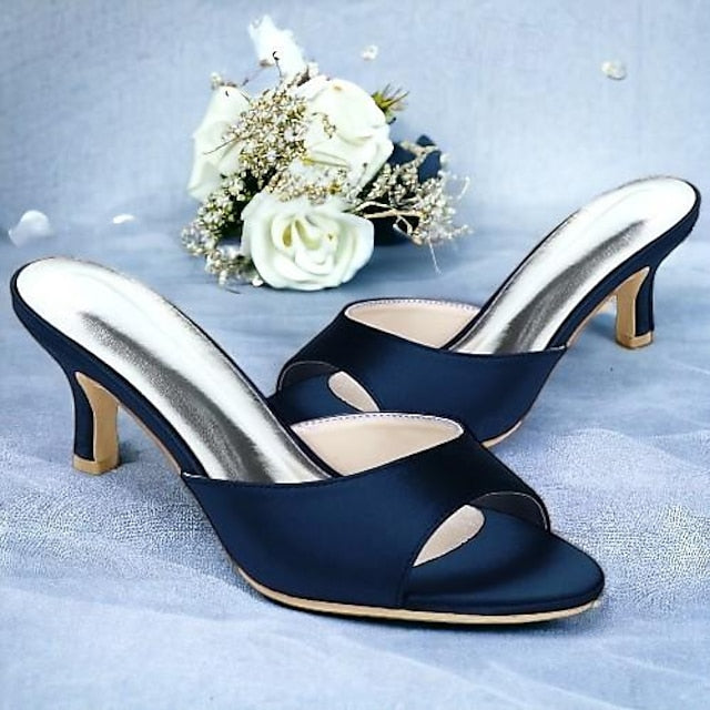 Women's Kitten Wedding Open Shoes Heel Toe Sandals