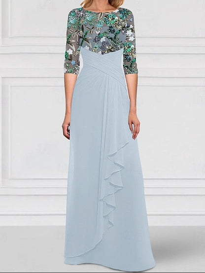 Dress A-Line Bride Sparkle Gown of Mother the SkyBeaded