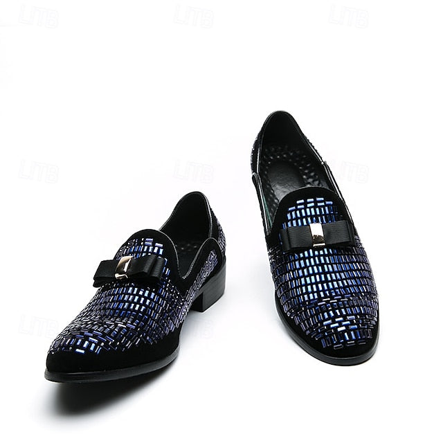 Elegant Strap Loafers Silver and Men's Prom Woven – Monk