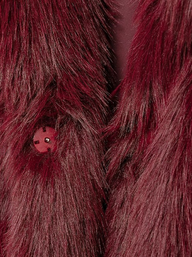 Furs Leathers Warm Women's Fur Coat Faux Comfortable