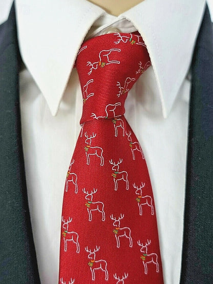 Christmas Men's Necktie Santa with