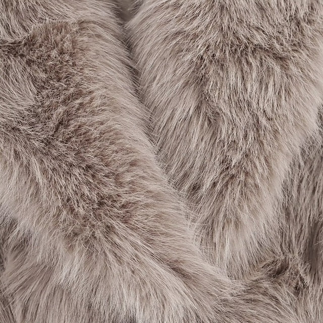 Coat Comfortable Faux Pocket Women's Warm Buttons Fur