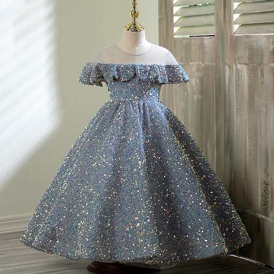 Flower Party Dress Gown Evening Girls' Girl