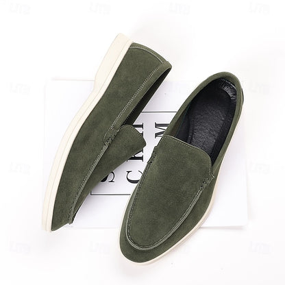 – Slip-On Loafers Blue Casual Faux Light Breathable Men's
