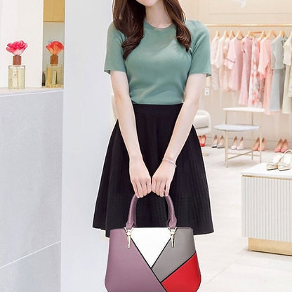 PU Shoulder Women's Bag Tote Leather Diaper Handbag