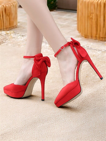 with Heels Platform Ankle Stiletto Elegant Women's Strap