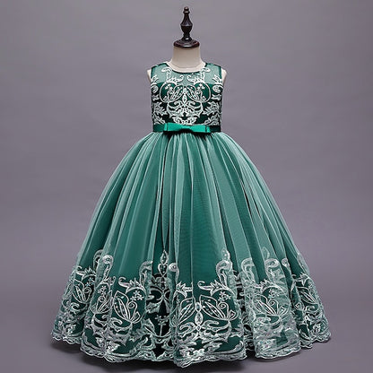 Girls' Christening Flower Kids Wedding Dress Sleeveless