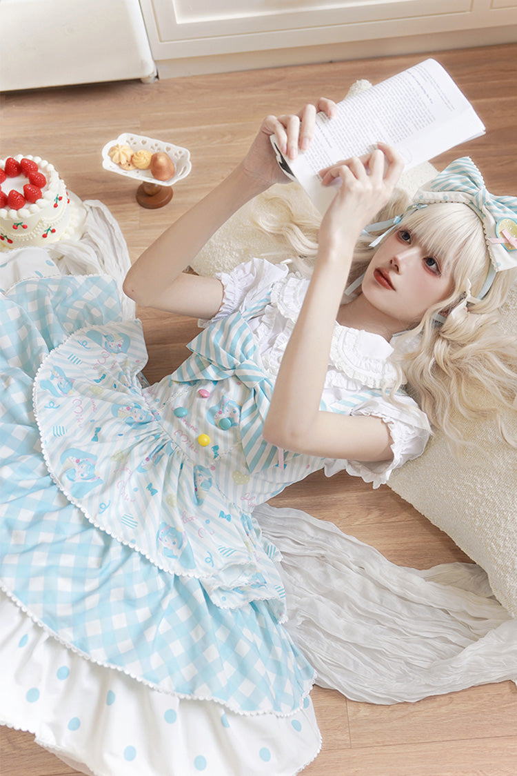 Hatsune Miku Print Bowknot Sweet Lolita JSK Dress
