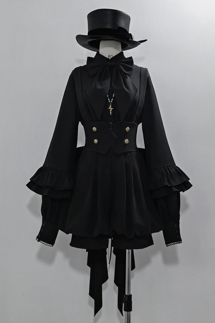 Ebony Long-Sleeve Vintage Prince Ouji Lolita Blouse