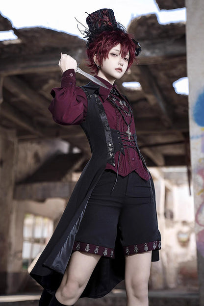 Prince Ouji Lolita Shorts - Vintage Gothic Slim Fit