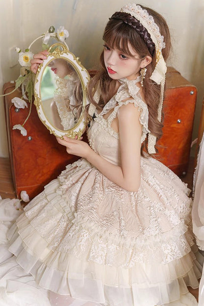 Elegant Ballet Sleeveless Layered Cake Sweet Lolita JSK